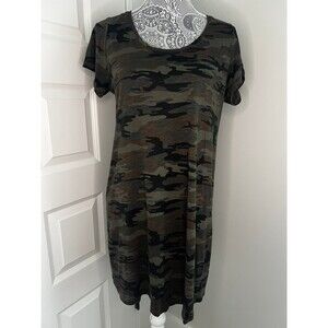 Social Standards by Sanctuary Camo Pajama Dress Women’s Size Large L Sleepshirt
